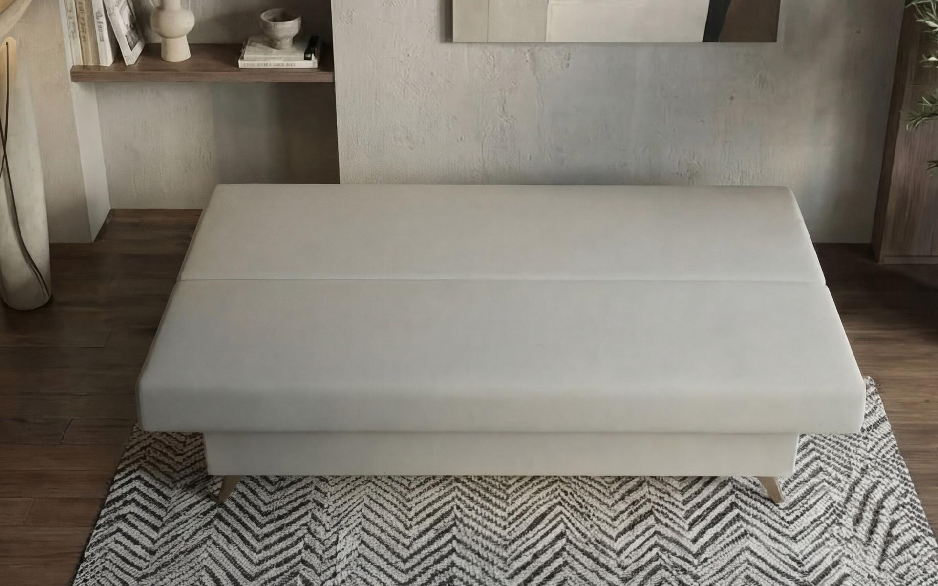 Extendable sofa Marty, light beige + brown  6